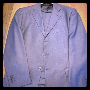 Yves Saint Laurent Navy Italian Wool Suit 38R M